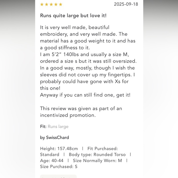 RARE!!!! Anthropologie NWT Floral Embroidered Jacket size S. - Picture 9 of 9